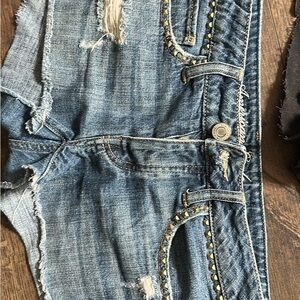 Women's Blue Denim Shorts